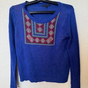 Lucca Couture Blue Nordic Sweater